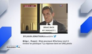 Le retour de Nicolas Sarkozy déjà commenté sur le net