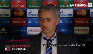 José Mourinho frustré par la défaite de Chelsea en Ligue des Champions