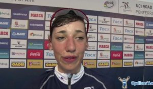 Mondiaux - Ponferrada 2014 : Greta Richioud après le chrono' Juniors