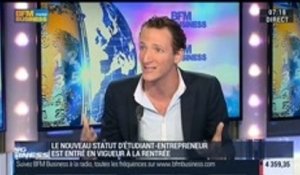 Focus sur le nouveau statut d'étudiant-entrepreneur, Benjamin Suchar dans GMB - 24/09