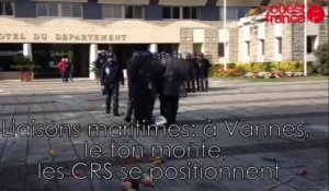 Liaisons maritimes : à Vannes, le ton monte, les CRS se positionnent