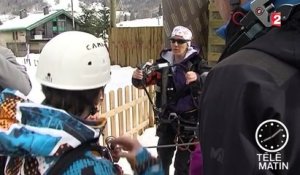 La tyrolienne, nouvelle attraction des stations de ski