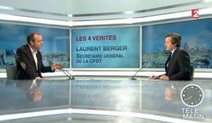 Les 4 Vérités - Laurent Berger : "La loi Macron est une loi patchwork"