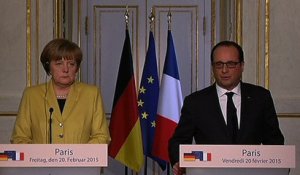 Conférence de presse avec Angela Merkel