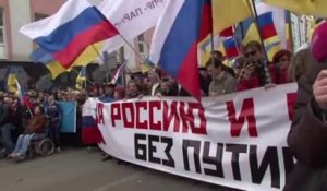 50.000 manifestants à Moscou contre l'"occupation" de la Crimée