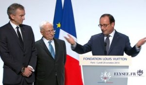 Discours lors de l'inauguration de la Fondation Louis Vuitton