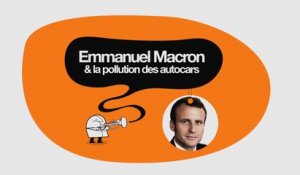 Emmanuel Macron & la pollution des autocars - DESINTOX - 03/11/14