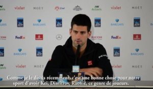 ATP - Masters Londres - Novak Djokovic : "Ce n'était pas un match facile contre Nishikori"