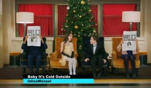 Idina Menzel's "Baby It's Cold Outside" With CUTE KIDS | What's Trending Now