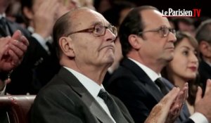 Jacques Chirac ovationné lors de ses retrouvailles avec François Hollande