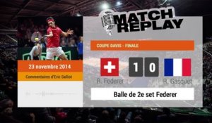Tennis / Coupe Davis : le MatchReplay de Federer-Gasquet