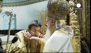 François en Turquie: liturgie orthodoxe et bénédiction œcuménique