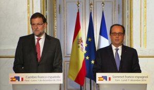 Sommet franco-espagnol : Point de presse conjoint avec M. Mariano RAJOY