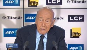 "Le gouvernement français annonce des réformes mais ne les fait pas", estime Valéry Giscard d'Estaing