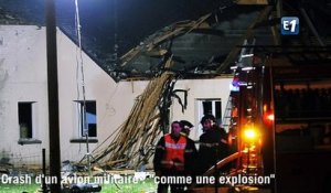 Crash d’un avion militaire : "comme une explosion"