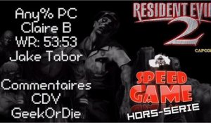 Speed Game Hors-série: Resident Evil 2 Any% Claire B record du monde en 53:53