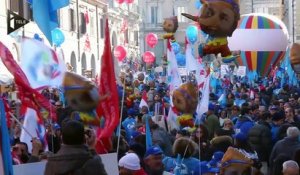 Grève générale en Italie contre les réformes de Matteo Renzi