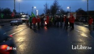 Grève nationale: barrages filtrants à Anderlecht