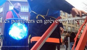 Les pompiers manifestent à Amiens