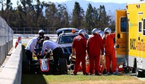 Barcelone - Alonso, victime d'un gros crash