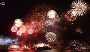 Magnifiques feux d'artifice à Istanbul pour le nouvel an 2015 !