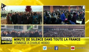 Charlie Hebdo: minute de silence nationale