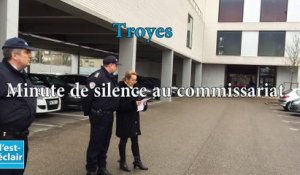 Minute de silence au commissariat de Troyes