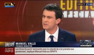 Assauts à la porte de Vincennes et à Dammartin-en-Goële (1/10): "Nous n'avions jamais connu des attaques simultanées sur trois jours", Manuel Valls - 09/01