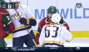 Grosse baston en hockey sur glace : Shea Weber vs Matt Cooke Jan 10, 2015