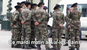 Les militaires investissent Aix-les-Bains