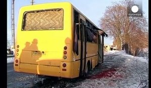 Au moins 12 morts dans le bombardement d'un bus dans l'est de l'Ukraine