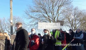 Lihons (Somme) : manifestation contre le centre de céchets