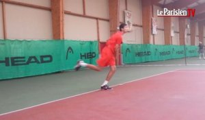 Rayane Roumane, 14 ans, espoir du tennis français