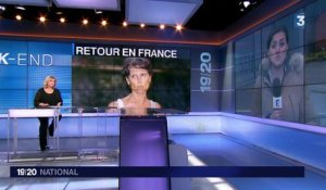 "Je suis contente de retrouver le sol français", dit l'ex-otage en Centrafrique