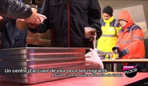 Un centre d'accueil de jour pour les migrants à Calais