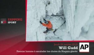 Zap'Sport : Le premier homme à escalader les chutes du Niagara