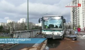 Spectaculaire accident de bus RATP à Argenteuil