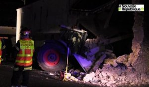 VIDEO. La Chapelle-Saint-Martin : Un tracteur volé défonce une maison