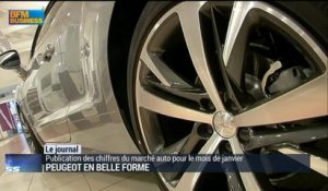Immatriculations: Peugeot grand gagnant de janvier