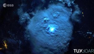 L'ESA filme un orage depuis l'espace