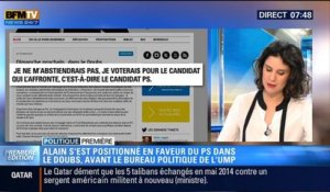 Politique Première: Législative dans le Doubs: face au FN, Alain Juppé voterait pour le PS - 03/02