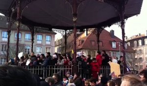 Manifestation "je suis Charlie" à Belfort le 11 janvier 2015