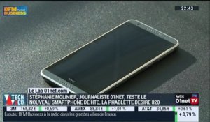 Le test du Lab 01net.com: La nouvelle phablette Desire 820 de HTC - 10/02