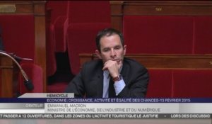 Loi Macron : Passe d'armes entre Emmanuel Macron, Pascal Cherki et Benoît Hamon