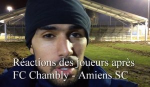 FC Chambly - Amiens SC : réactions des joueurs