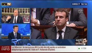 BFM Story: Édition spéciale Loi Macron (2/9): Pourquoi l'exécutif a-t-il eu recours au 49.3 ? - 17/02