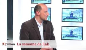 Dessin de Kak : Dominique Strauss-Kahn dans son salon, Manuel Valls sous-marinier