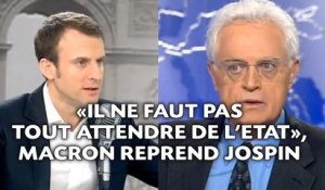 «Il ne faut pas tout attendre de l’Etat», quand Macron reprend Jospin