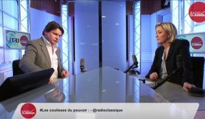Marine Le Pen, invitée de Renaud Blanc avec LCI