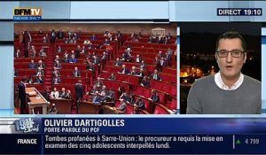 Motion de censure après l'utilisation du 49-3 pour la loi Macron - réaction d'Olivier Dartigolles sur BFM